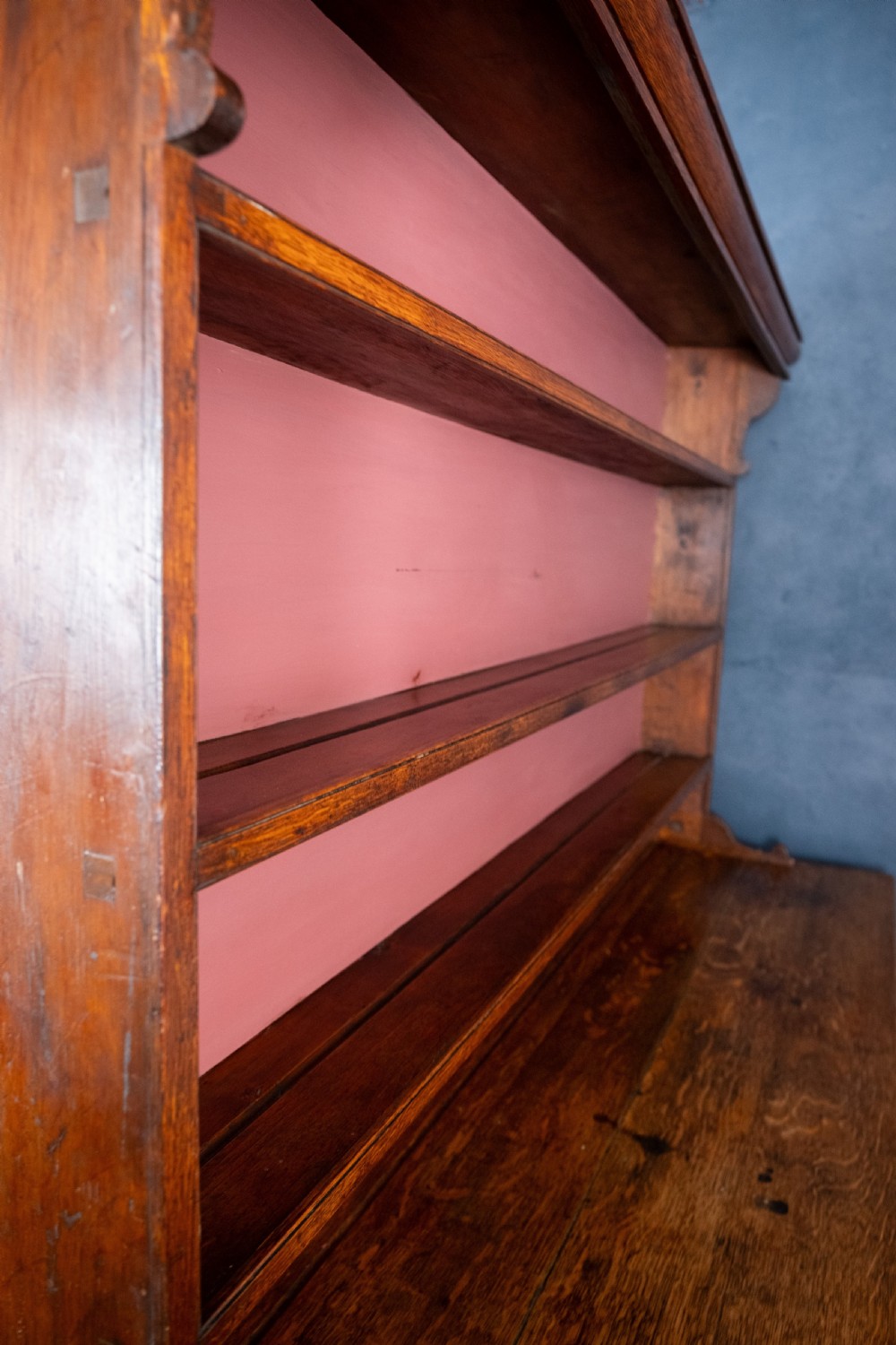 19th Century Welsh Oak Dresser & Rack View XIII