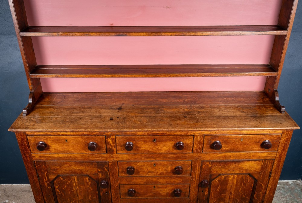 19th Century Welsh Oak Dresser & Rack View XV