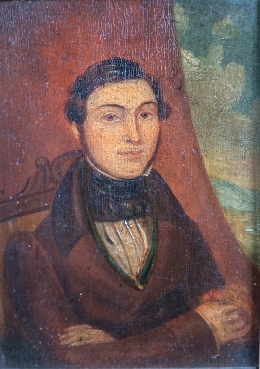 18th Century Portrait Of A Gentleman. English School. Oil On Panel. View II