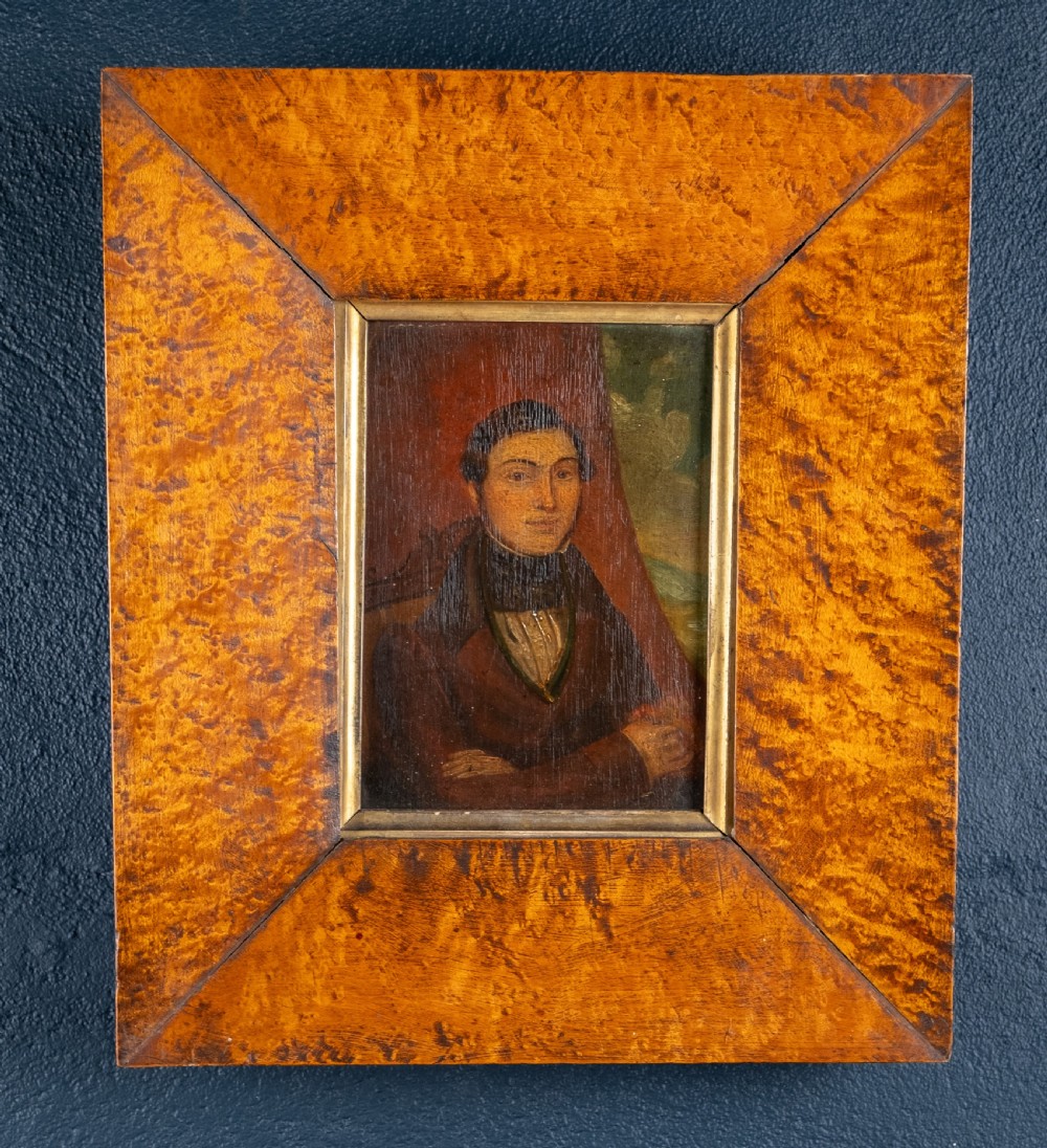18th Century Portrait Of A Gentleman. English School. Oil On Panel. View IV