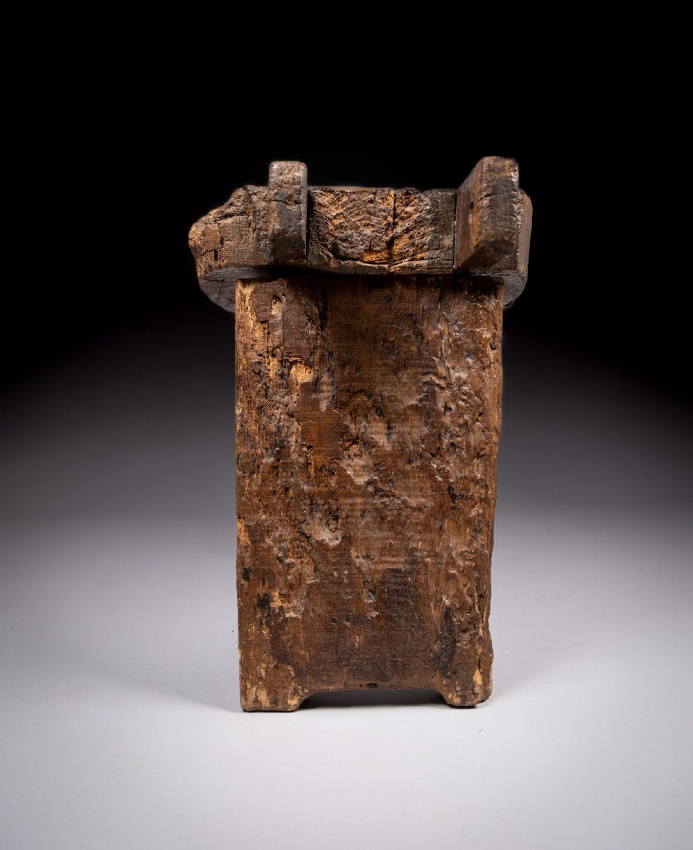 18th Century Elm Cheese Press Table View XII