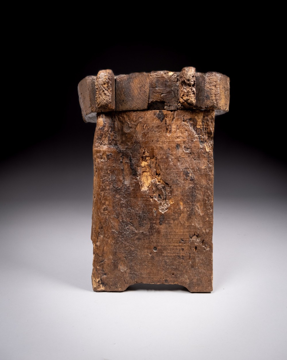 18th Century Elm Cheese Press Table View XVI