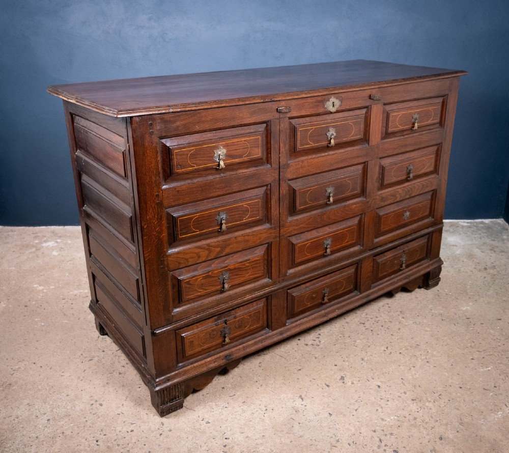 Early 18th Century Oak Cupboard / Mule Chest View VI