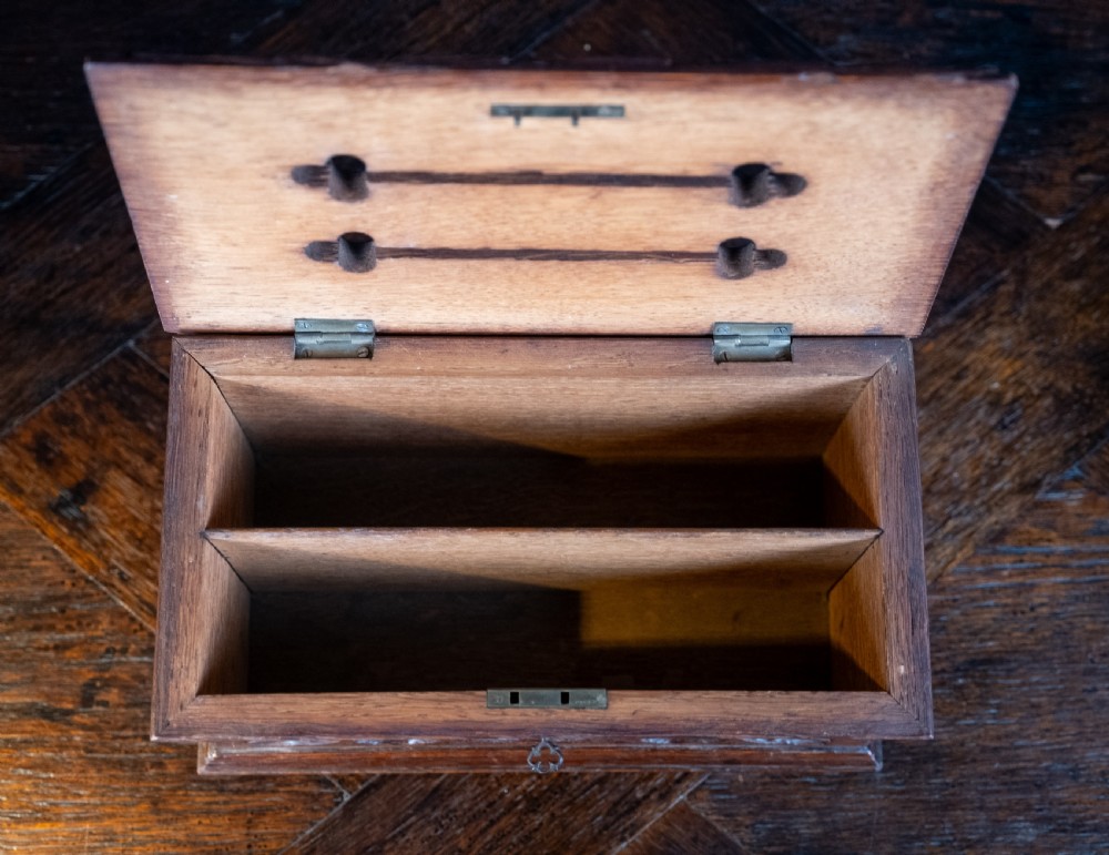 Victorian Gothic Revival Oak Letter / Correspondence Box, c.1880 View VIII