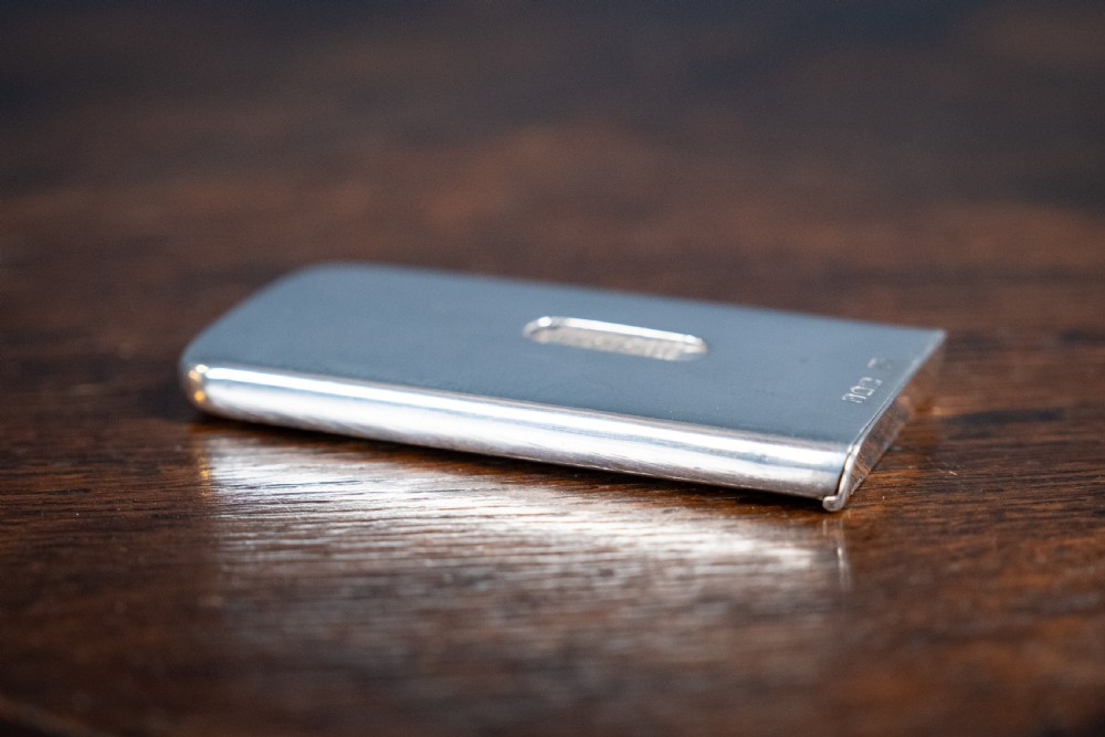Silver 'Patent Repeating Card Case' by Sampson & Morden, London, 1913. View VIII