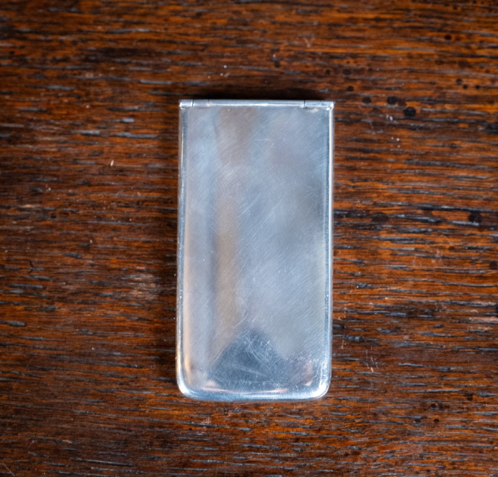 Silver 'Patent Repeating Card Case' by Sampson & Morden, London, 1913. View IX