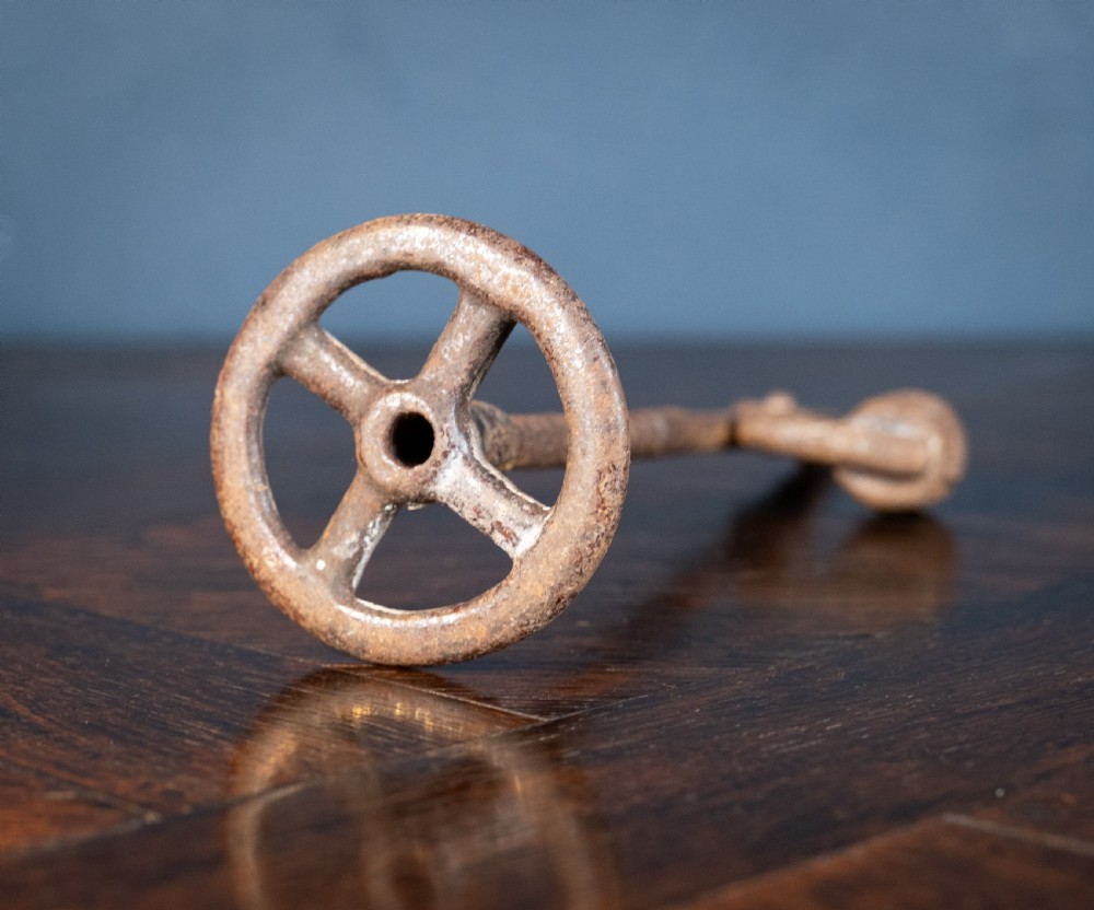 19th Century Wrought Iron Rush Light Holder View IX