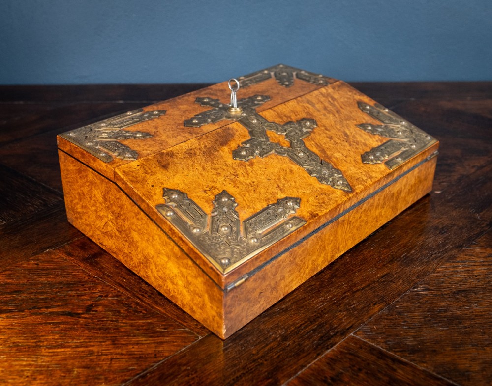 Betjemann & Son Walnut and Coromandel Writing Slope