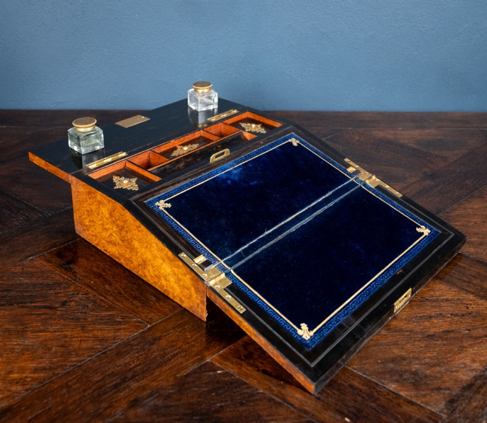 Betjemann & Son Walnut and Coromandel Writing Slope View II