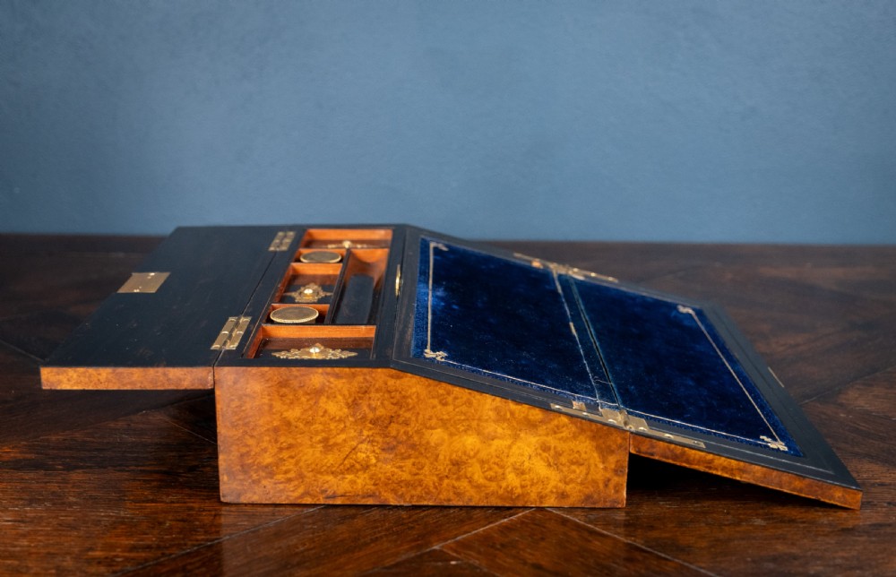 Betjemann & Son Walnut and Coromandel Writing Slope View IX