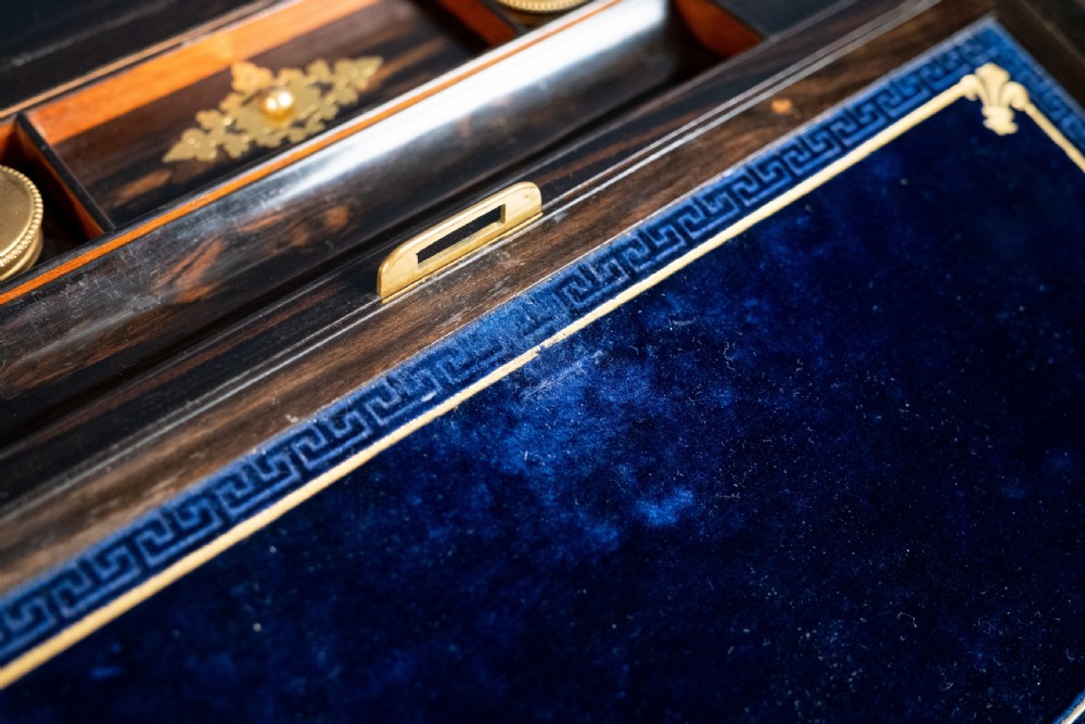 Betjemann & Son Walnut and Coromandel Writing Slope View XIV