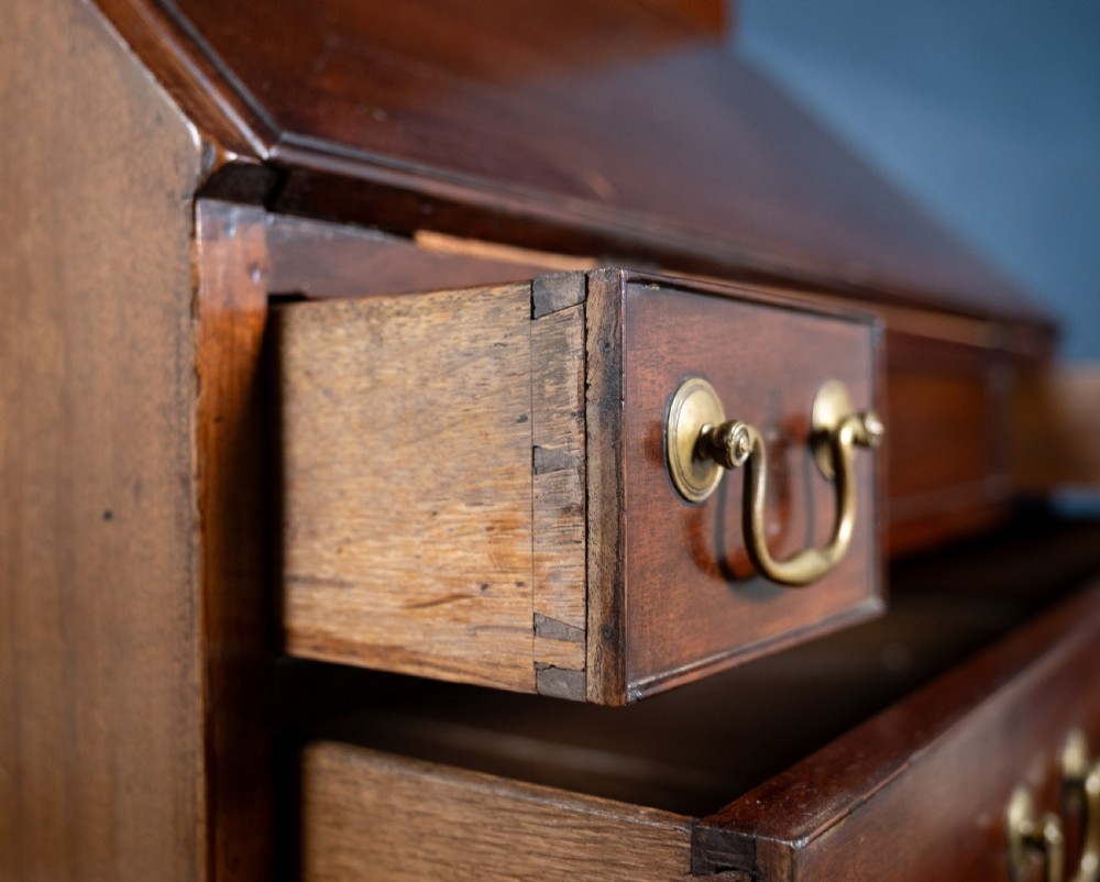 George III Mahogany Bookcase Bureau View VI