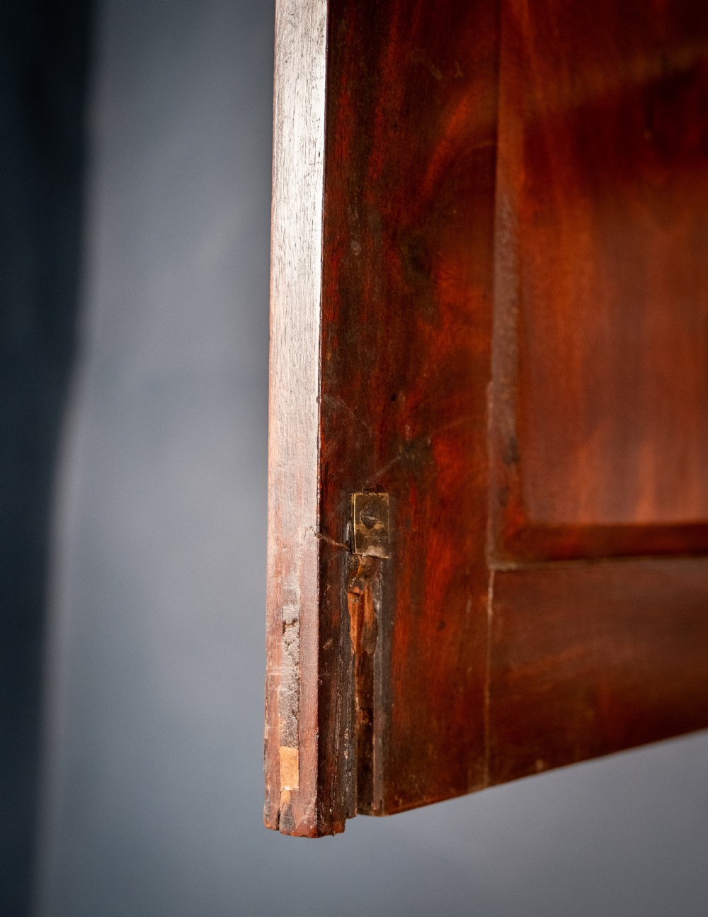 George III Mahogany Bookcase Bureau View XI