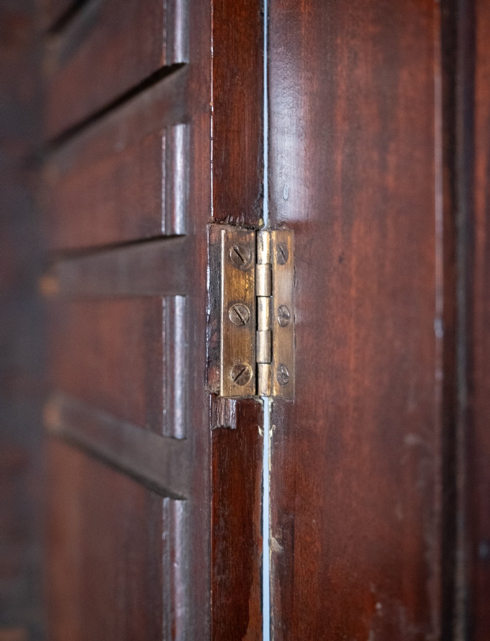 George III Mahogany Bookcase Bureau View XIII