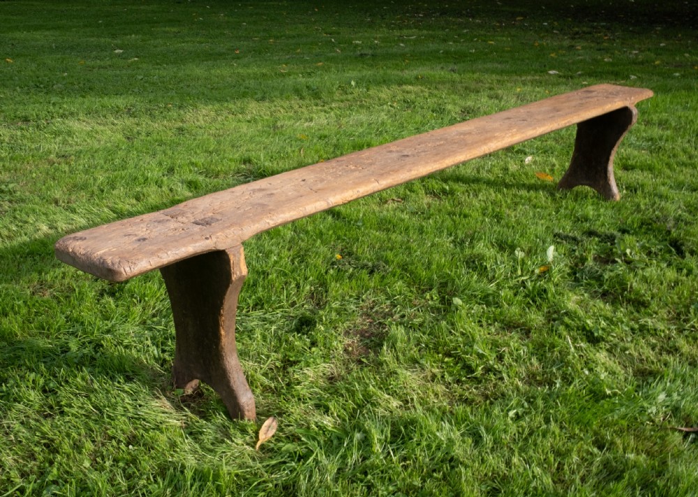 19th Century 9 Foot Long Farmhouse Bench View III
