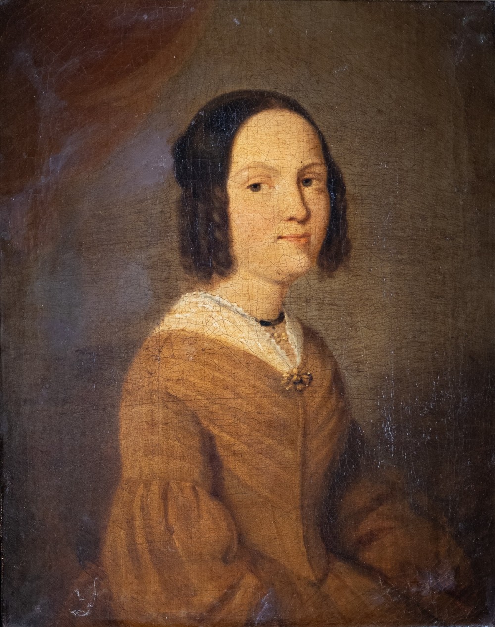 19th Century Portrait Of A Young Woman - British School.