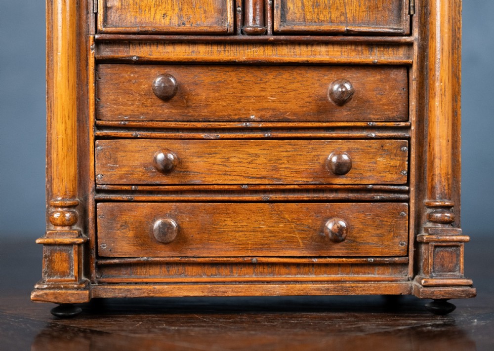 19th Century Miniature Cupboard Apprentice Piece View IV