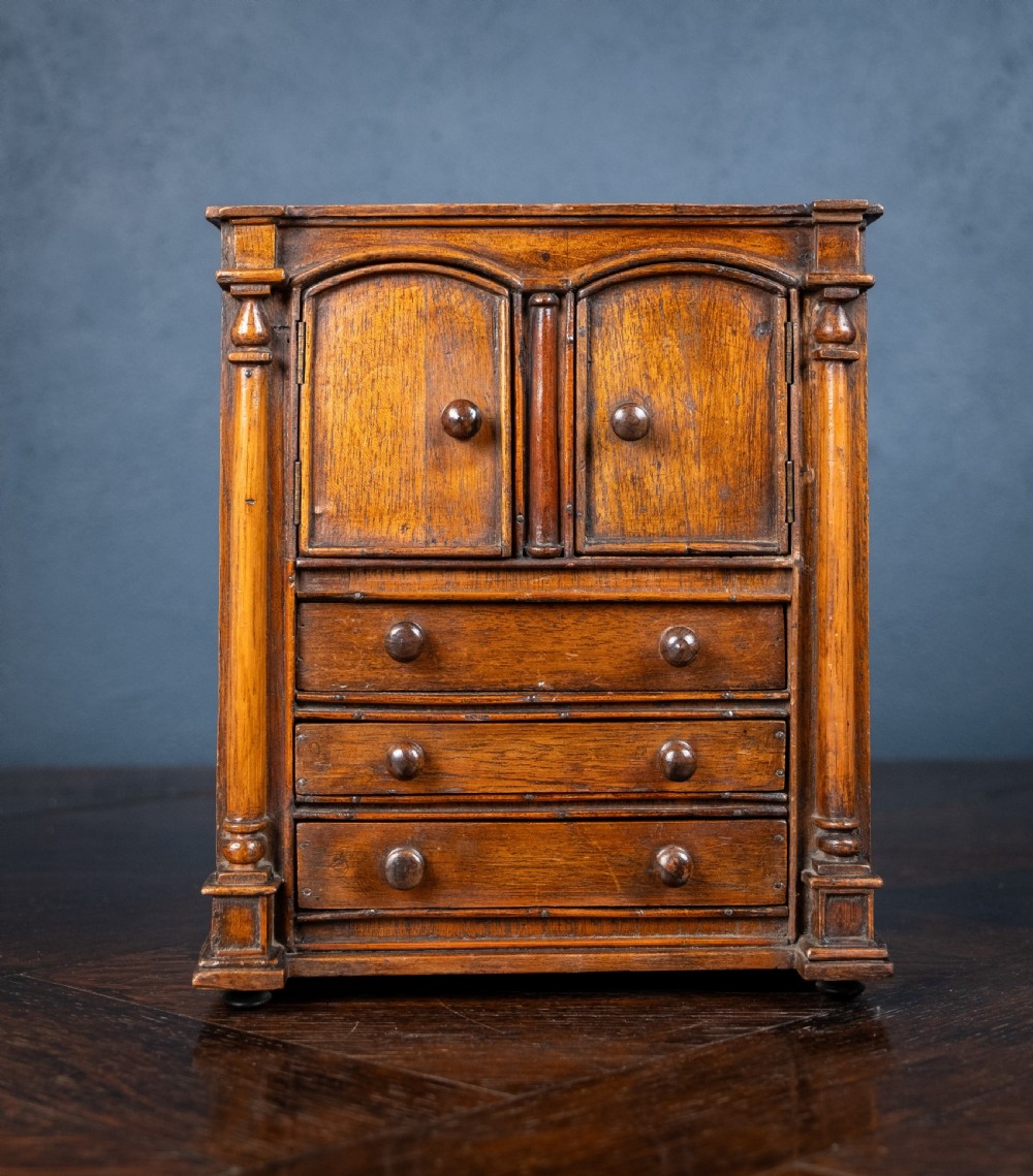 19th Century Miniature Cupboard Apprentice Piece View V