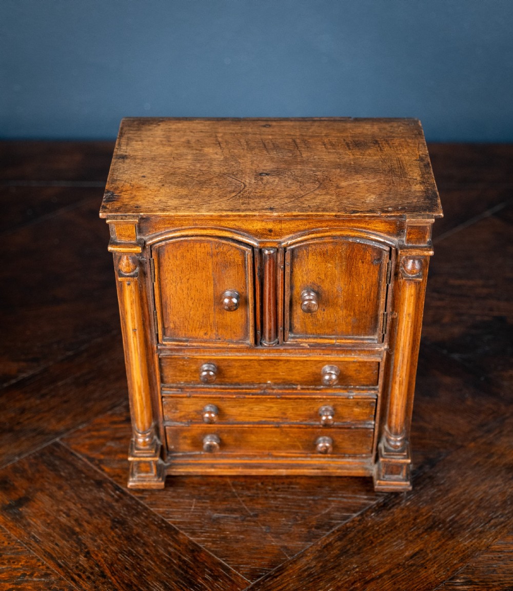 19th Century Miniature Cupboard Apprentice Piece View VI