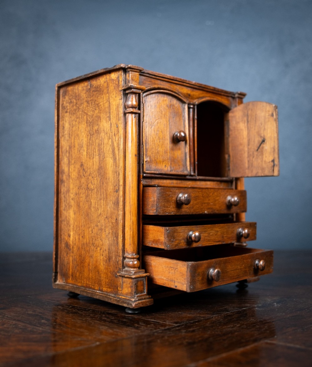 19th Century Miniature Cupboard Apprentice Piece View IX