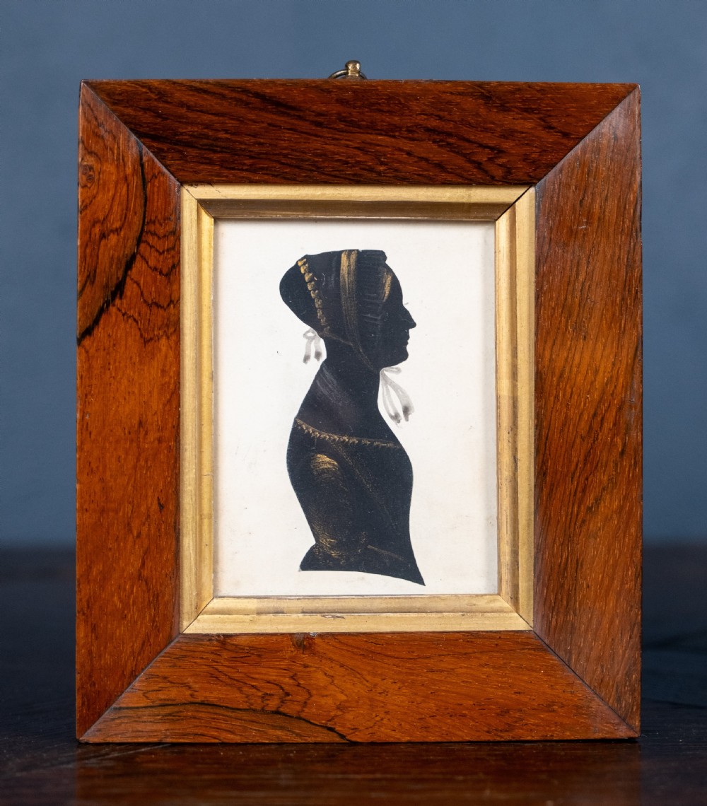 Pair of 19th Century Silhouettes, 'Barbara' & 'William'. View II