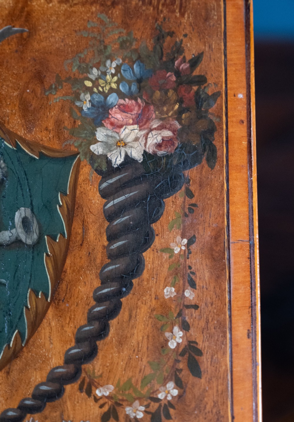 George III Sheraton Period Painted Knife Box, c.1790 View VI