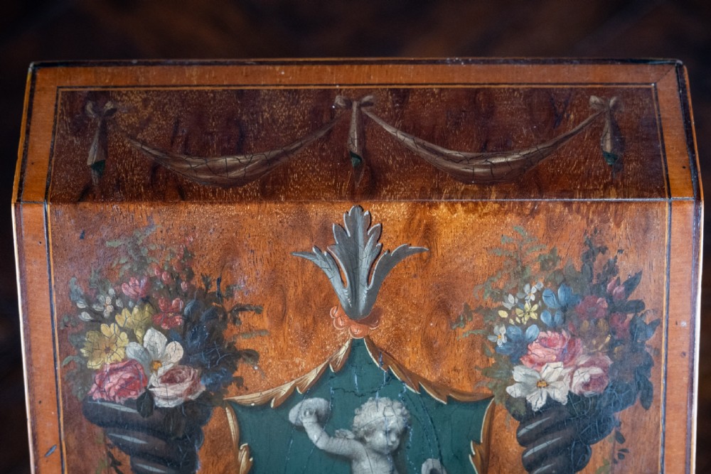George III Sheraton Period Painted Knife Box, c.1790 View VII