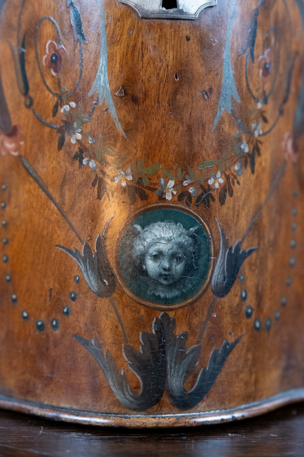 George III Sheraton Period Painted Knife Box, c.1790 View IX