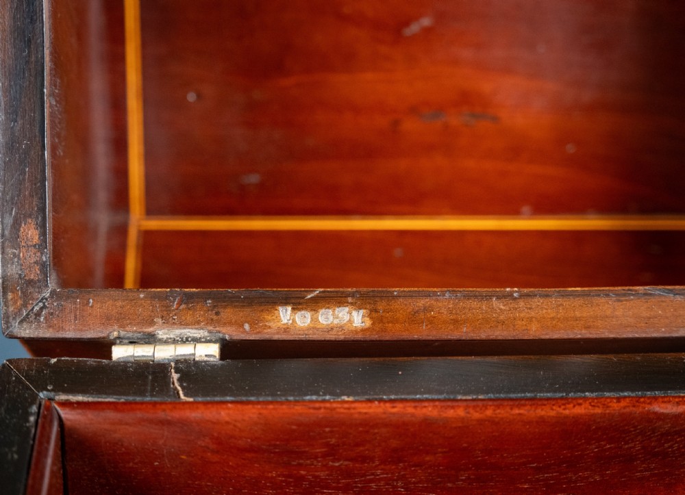 George III Sheraton Period Painted Knife Box, c.1790 View XIV