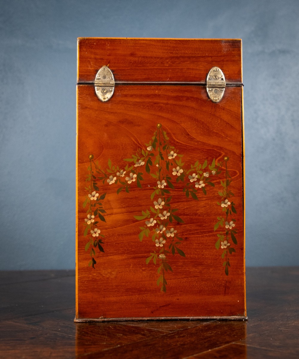 George III Sheraton Period Painted Knife Box, c.1790 View XXI