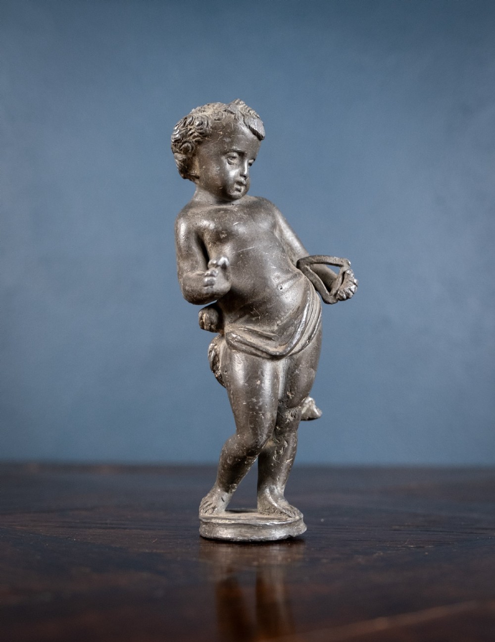 18th Century Lead Putto Figure View VIII