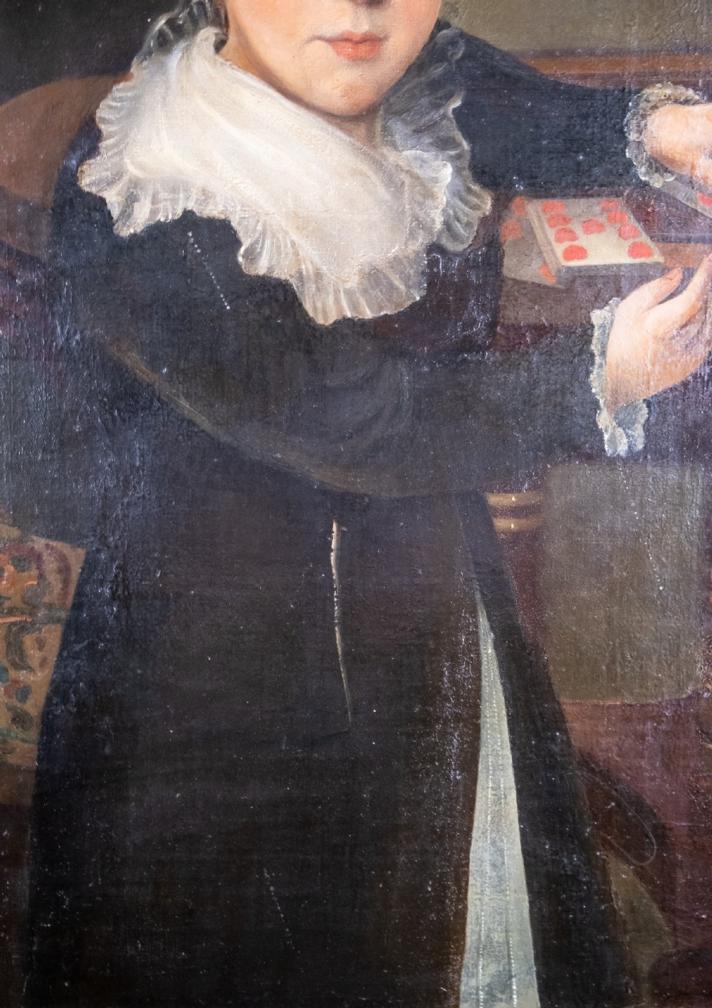 19th Century Portrait 'Boy Building House Of Cards' (English School) View VI