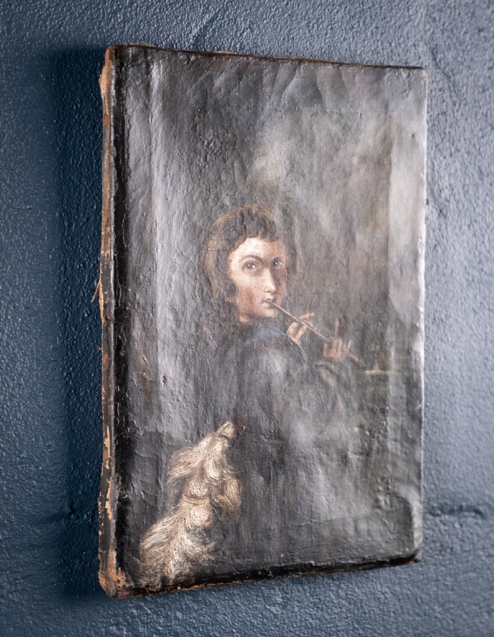 After Sir Joshua Reynolds (1723-92) - 'Piping Shepherd Boy'. Oil on Canvas. View VI