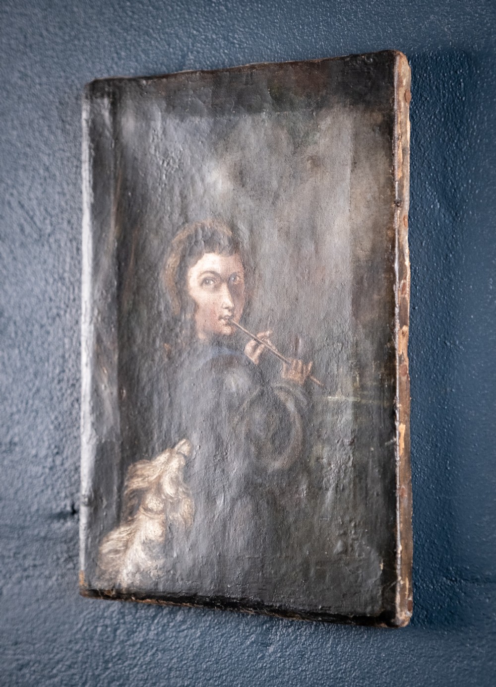 After Sir Joshua Reynolds (1723-92) - 'Piping Shepherd Boy'. Oil on Canvas. View VII