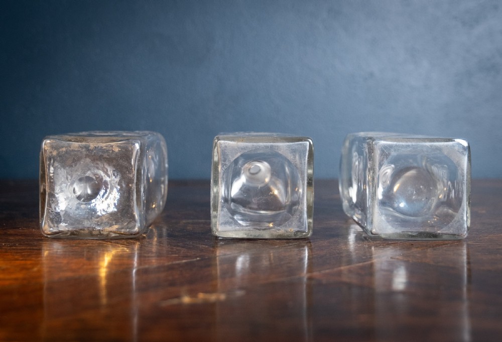 Three Georgian Hand Blown Etched Glass Decanters, c.1790 View XIV