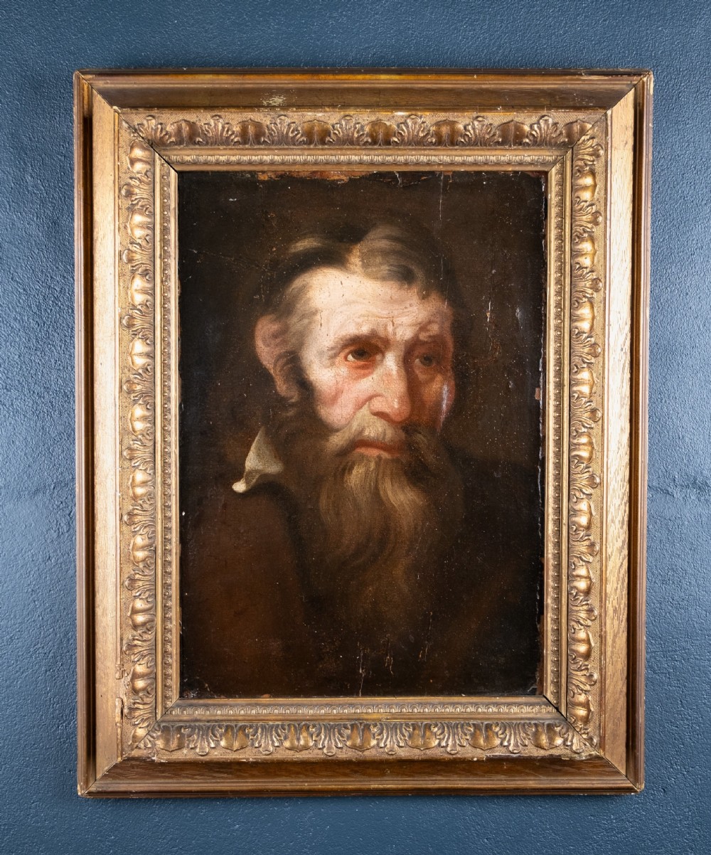 18th Century Portrait Of A Gentleman - Old Master School. Oil on Panel. View V