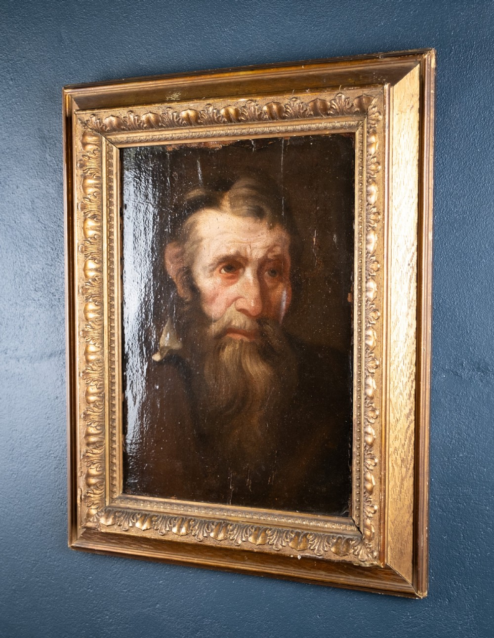 18th Century Portrait Of A Gentleman - Old Master School. Oil on Panel. View VII