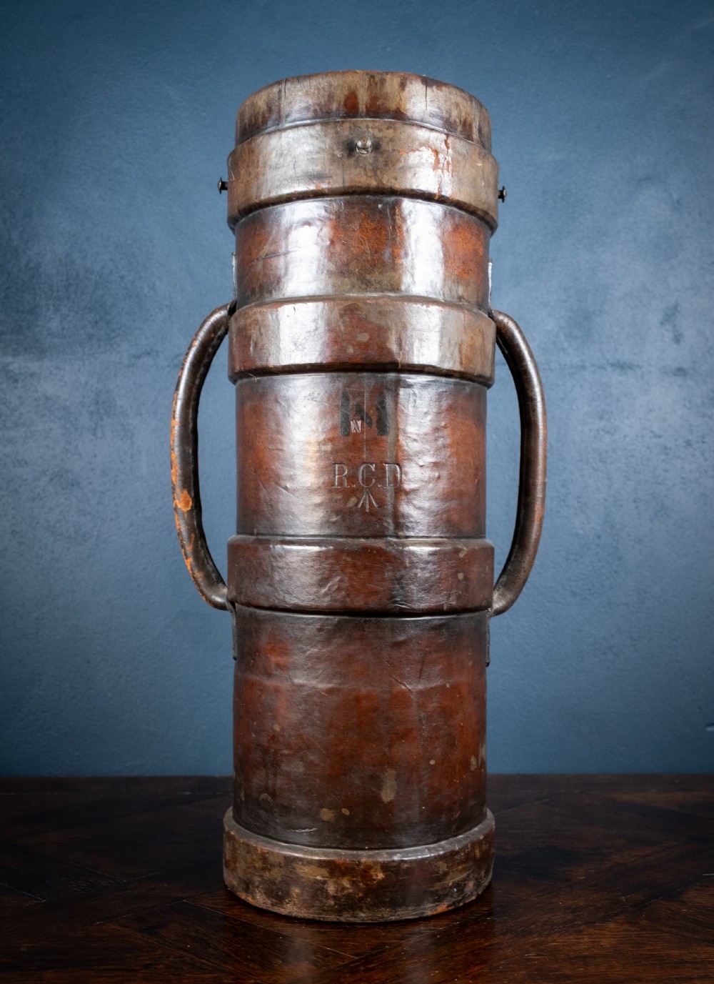 First World War Leather Artillery Shell Carrier View III