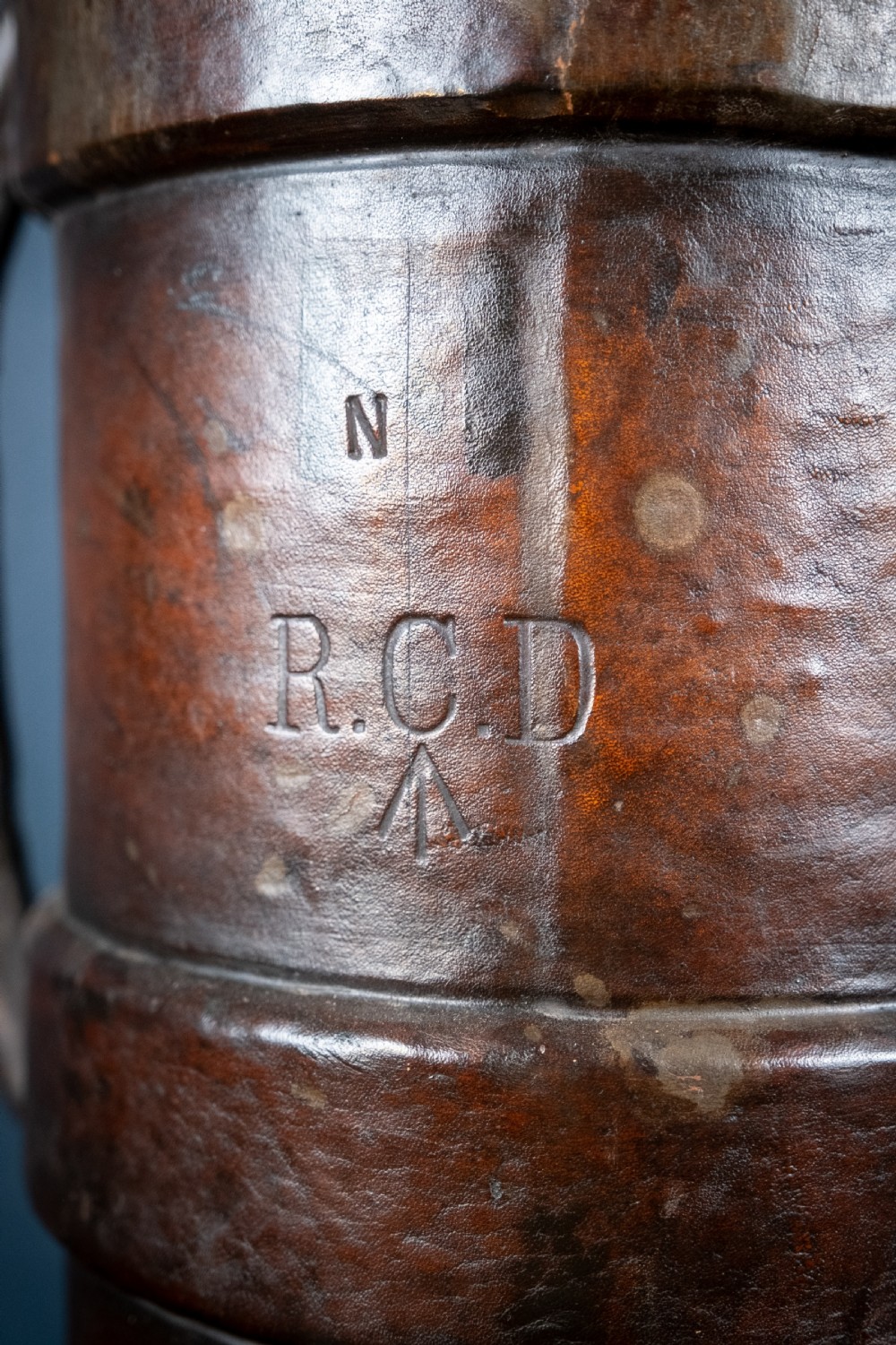 First World War Leather Artillery Shell Carrier View V
