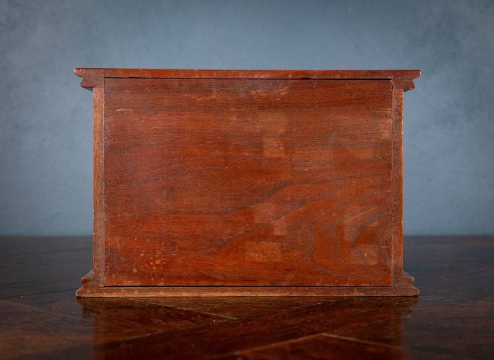 Fine Victorian Carved Walnut Glazed Letter Box View XII