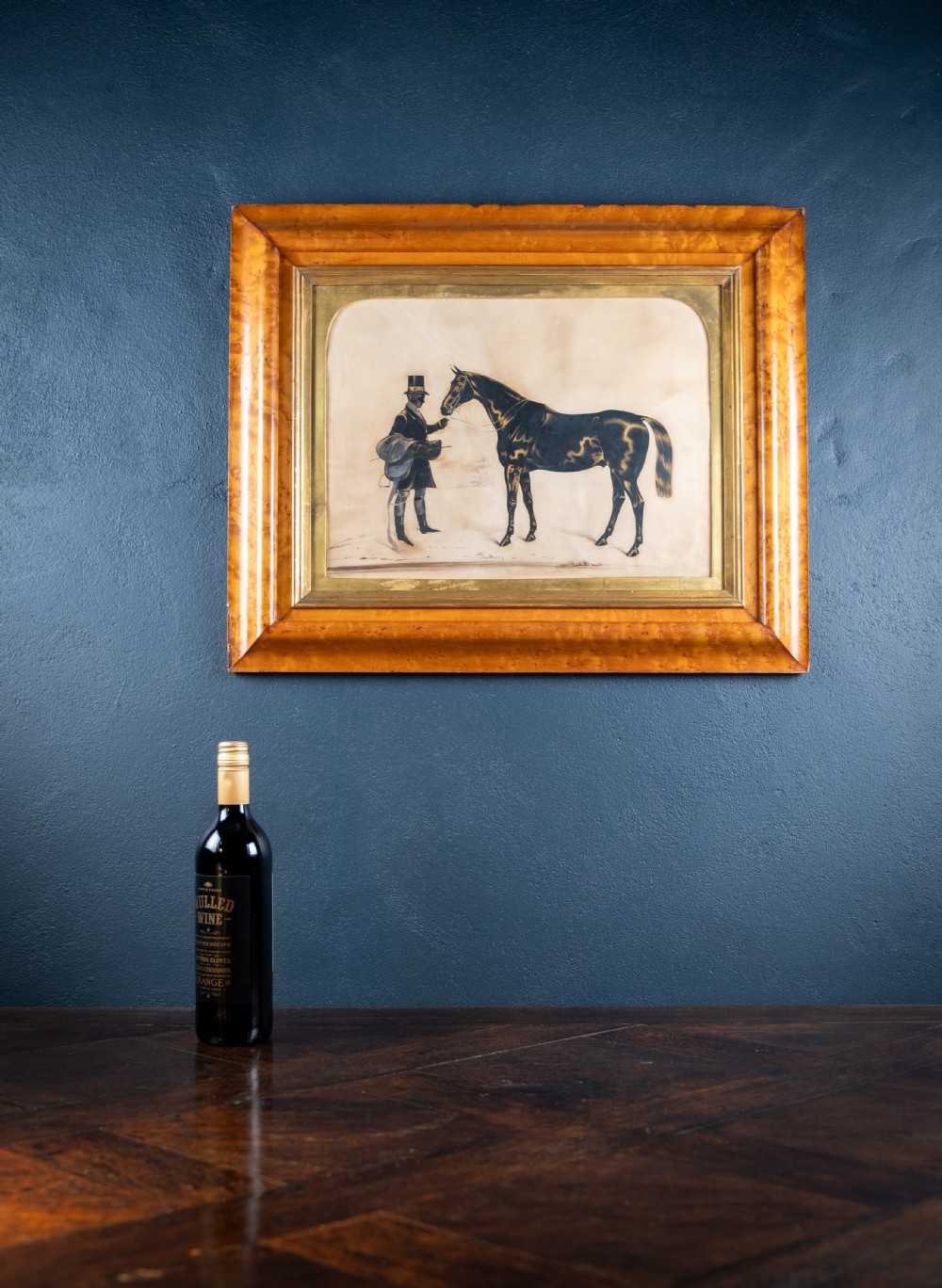 Henry Albert Frith (1819-1871) -Large Silhouette of Gentleman and Horse View VII