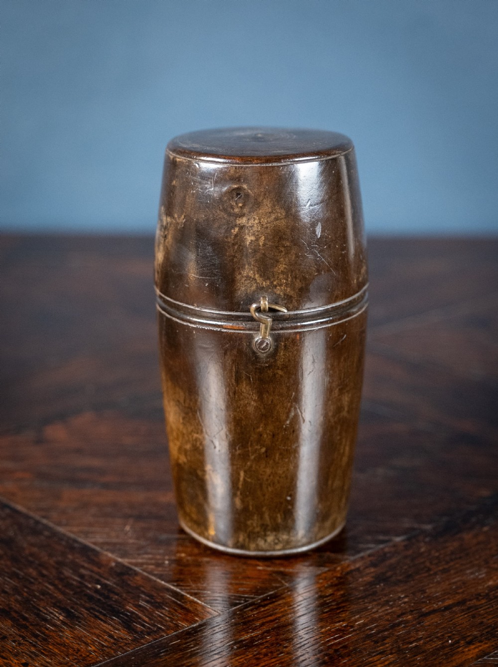 Georgian Irish Pewter & Treen Campaign Shaving Box View VIII