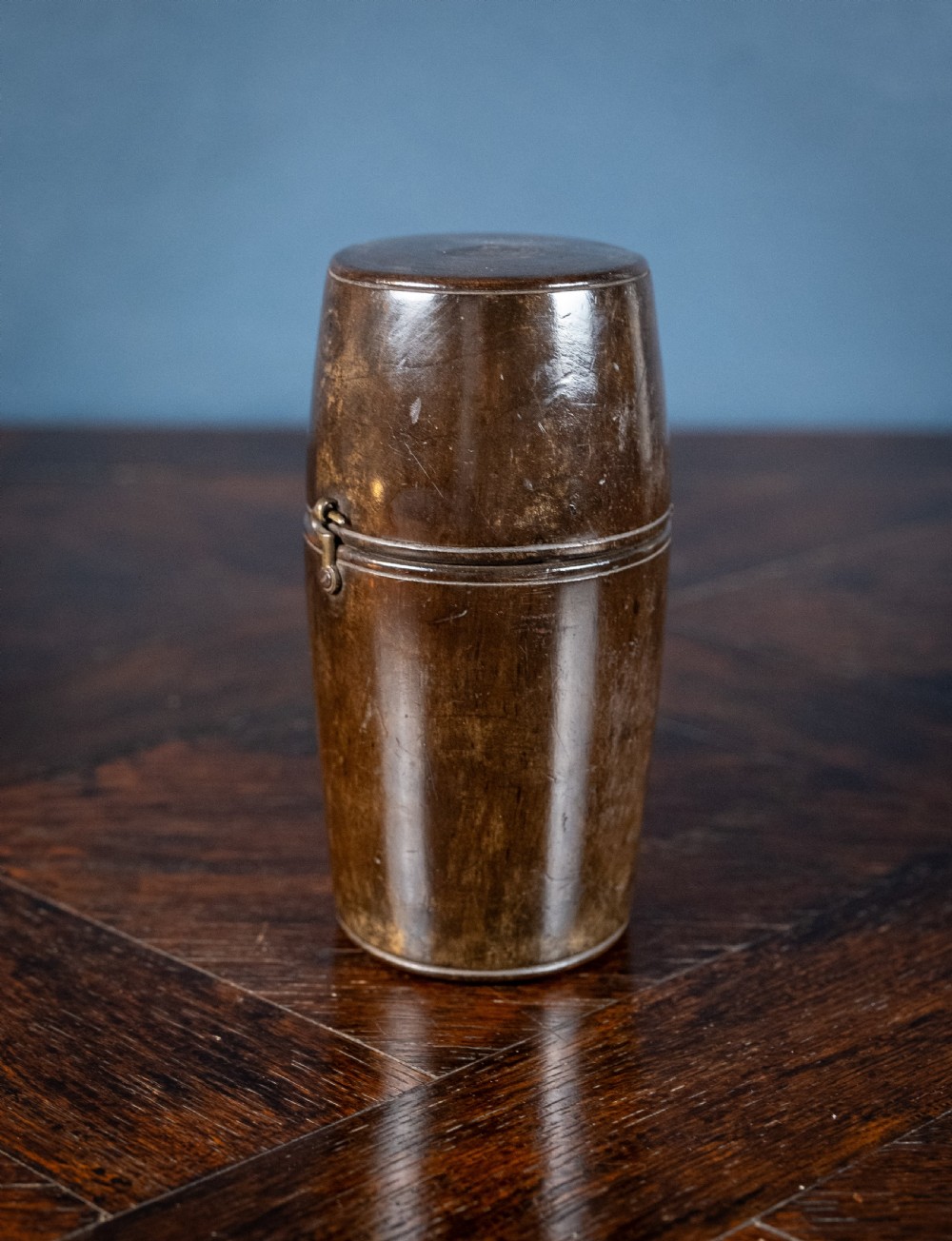 Georgian Irish Pewter & Treen Campaign Shaving Box View XI