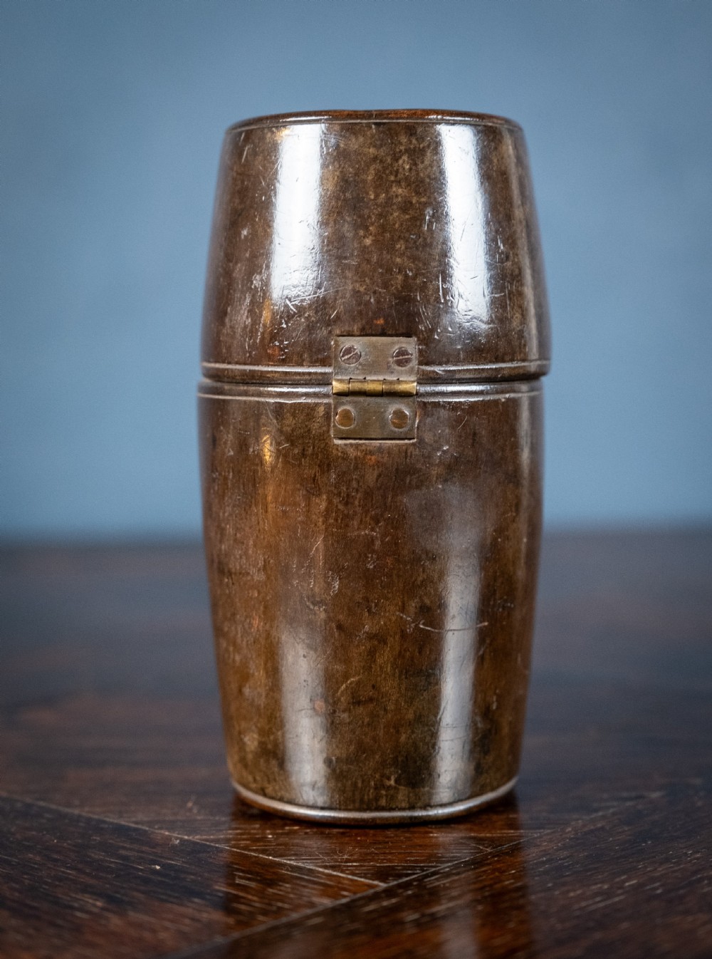 Georgian Irish Pewter & Treen Campaign Shaving Box View XII