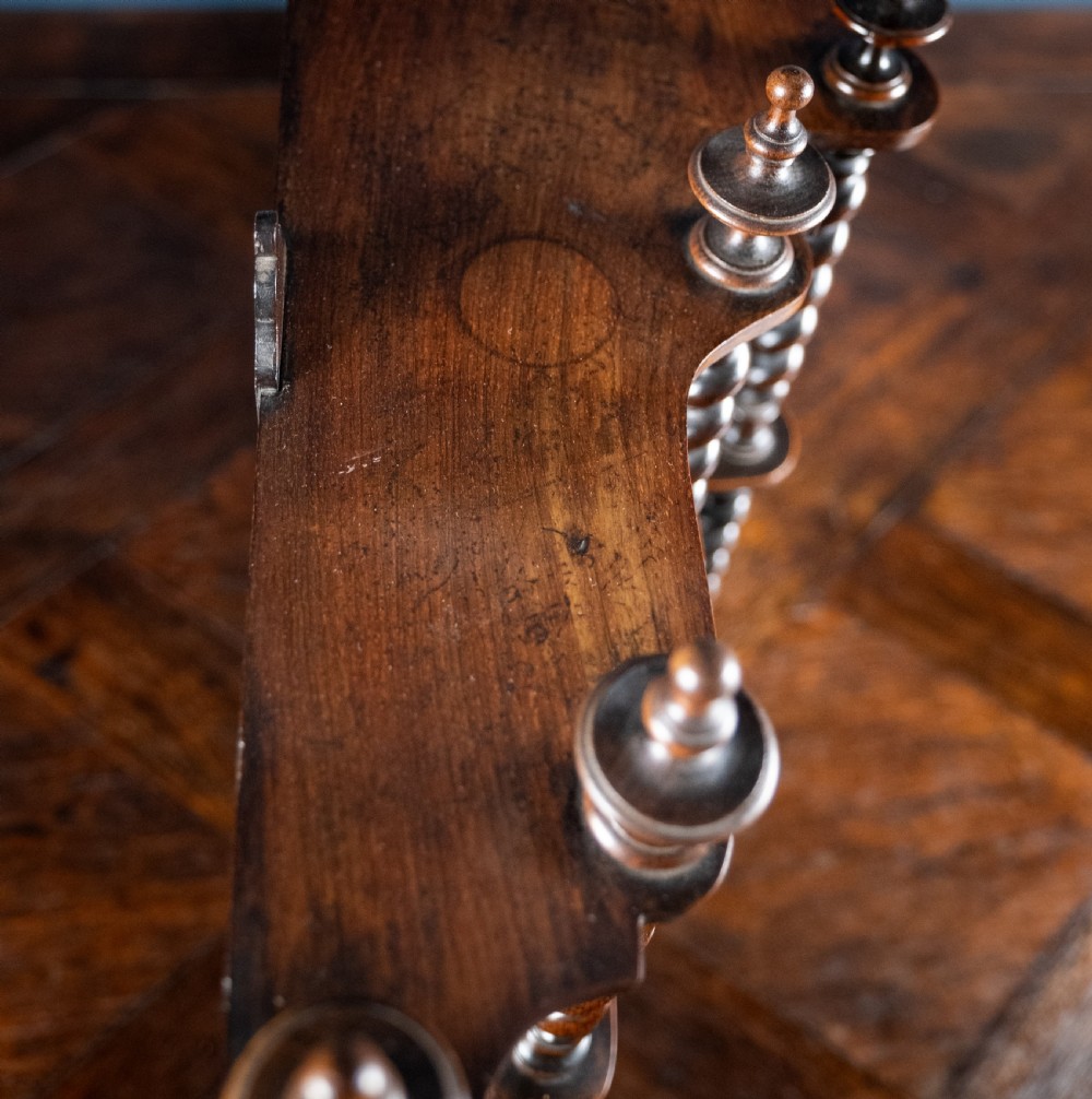 19th Century Walnut Barley Twist Wall Shelf View XVII