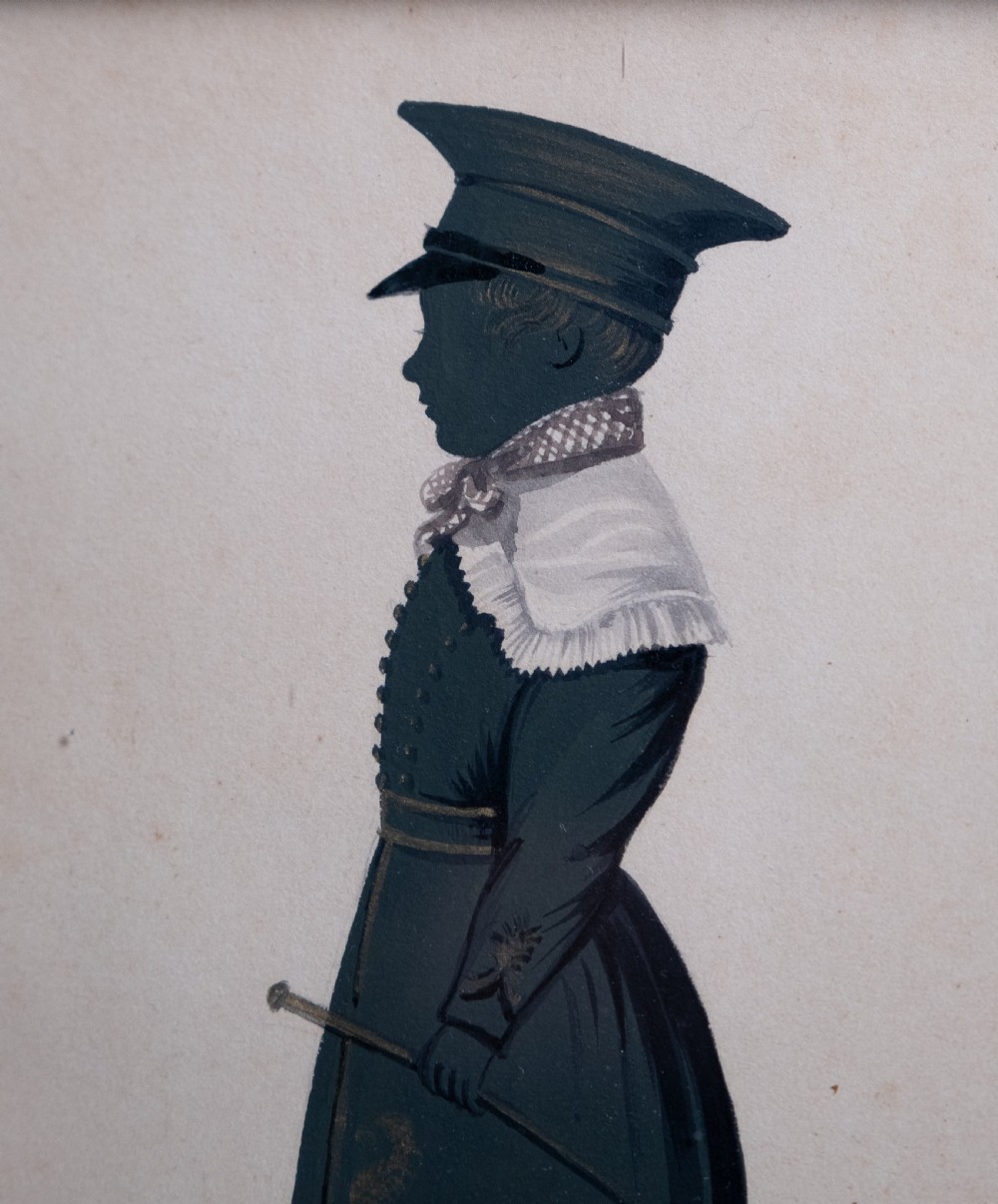 Silhouette of William Fairfax Spofforth by Mr Raper. Dated June 22nd 1836. View V