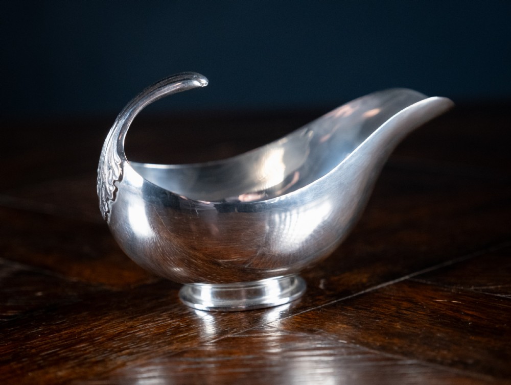 George V Silver Sauce Boat by S. Blackensee & Son, Chester