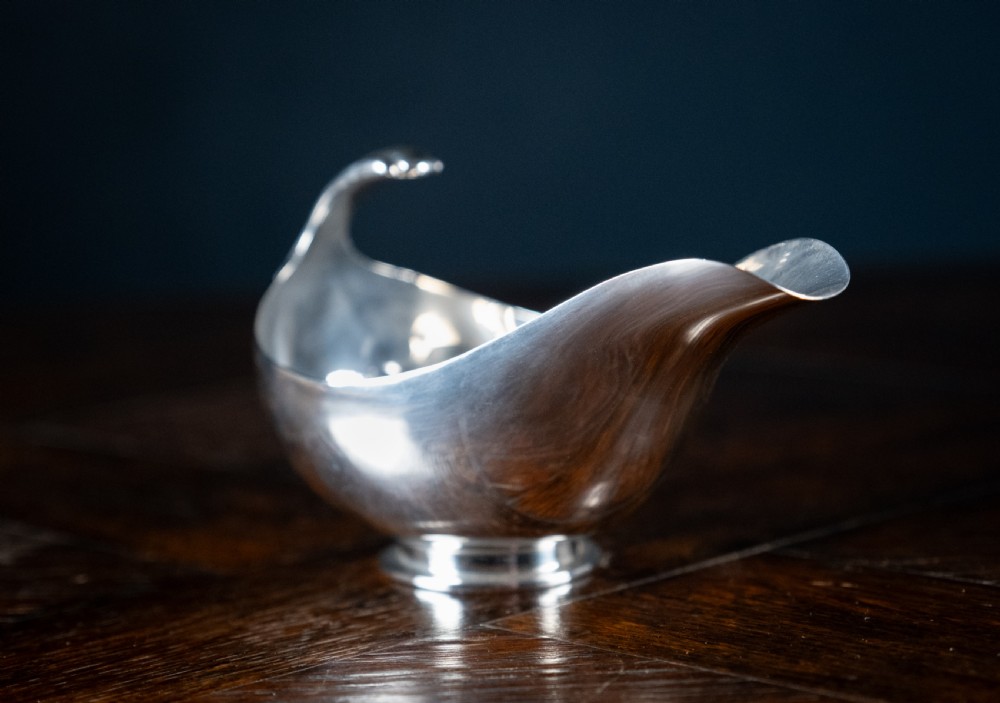George V Silver Sauce Boat by S. Blackensee & Son, Chester View IV