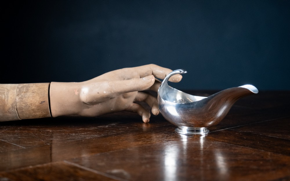 George V Silver Sauce Boat by S. Blackensee & Son, Chester View VI