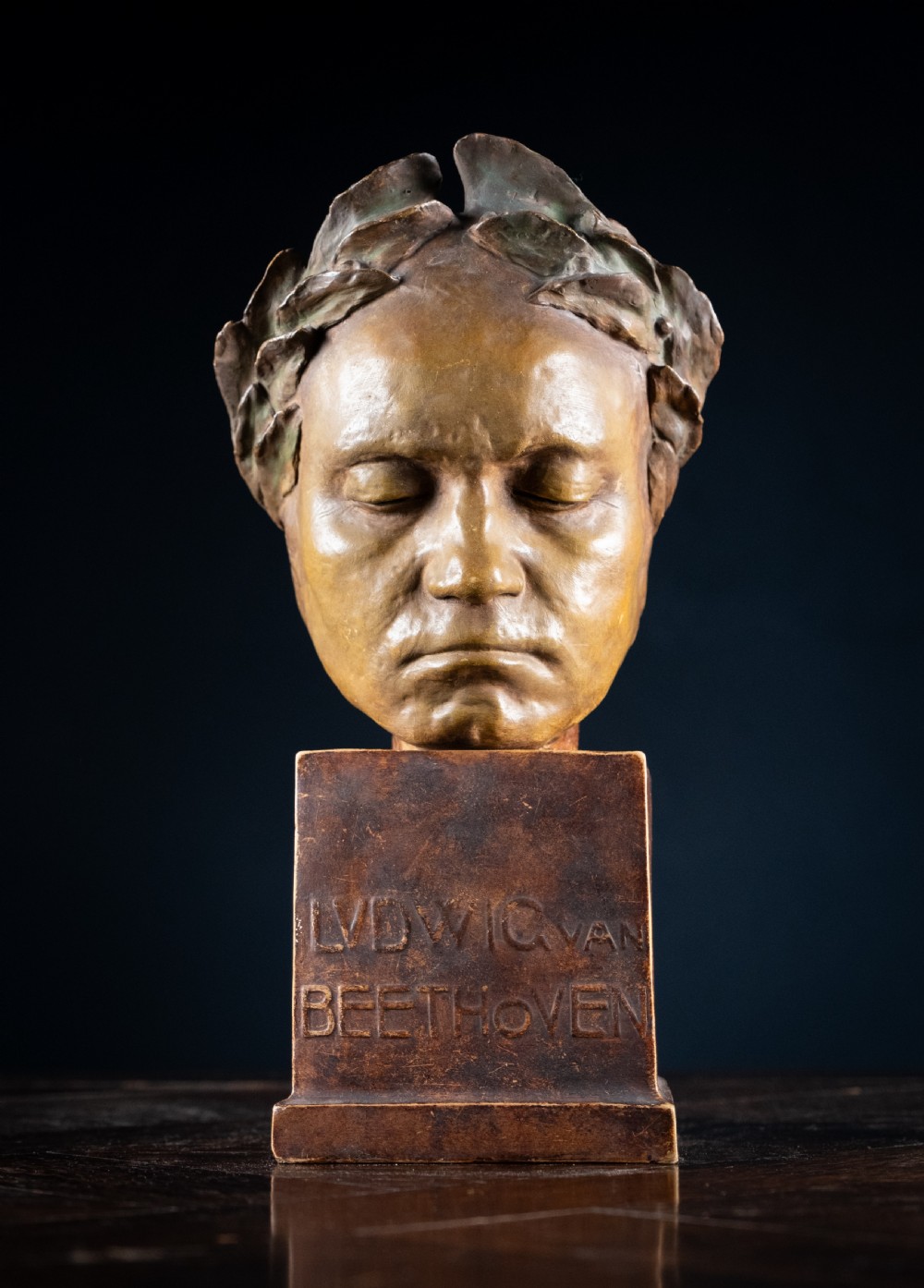 Friedrich Goldschieder Bust Of Ludvig Van Beethoven After Franz Klein (1779-1840)